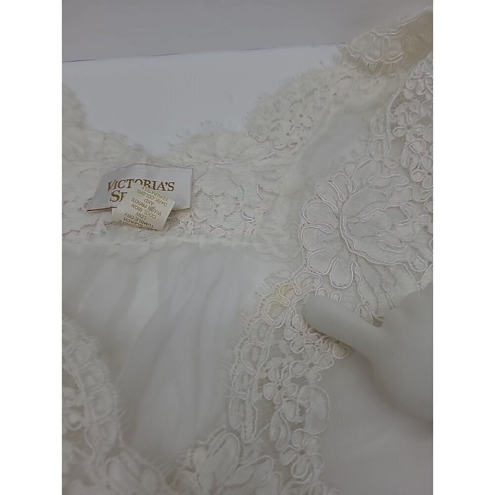 Vintage Victoria's Secret Gold Label Sheer Robe Night Gown Women's Size Medium - Picture 6 of 13